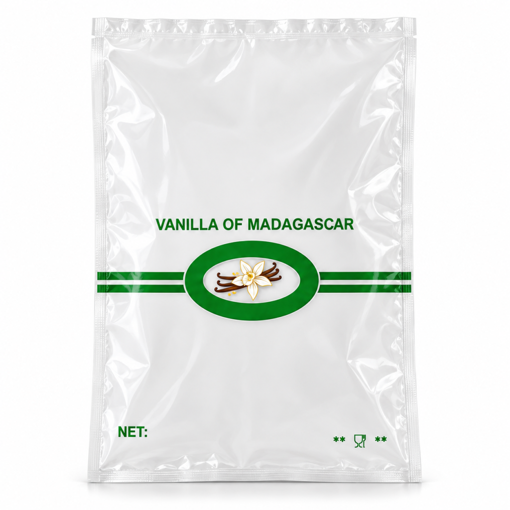 Sac sous vide alimentaire lisse transparent – 60 × 40 cm ( Imprimée)