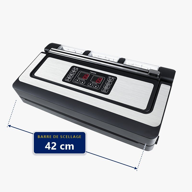 Machine sous vide professionnelle PW420A : barre de scellage 42 cm